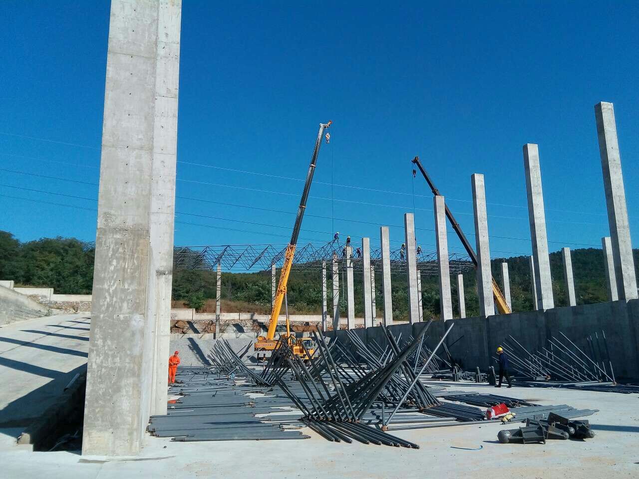 张家界威海搅拌站网架